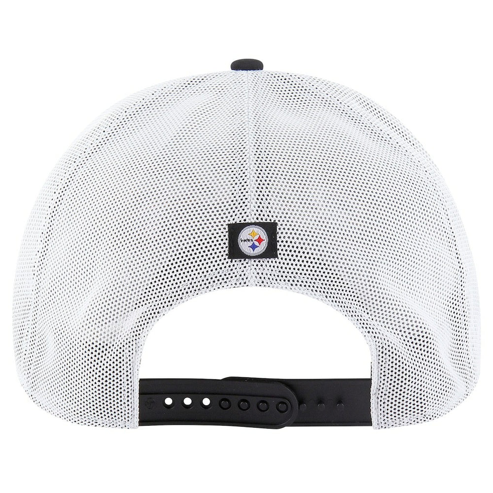 Pittsburgh Steelers '47 Downburst Relaxed Hitch Trucker Adjustable Hat - Black/White for sale