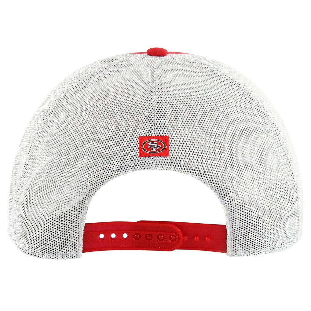 San Francisco 49ers '47 Downburst Relaxed Hitch Trucker Adjustable Hat - Scarlet/White for sale