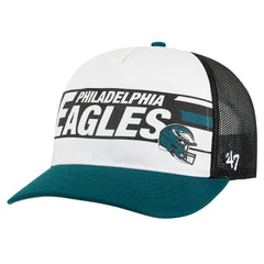 Philadelphia Eagles '47 Stack Line Hitch Trucker Adjustable Hat - White/Midnight Green on sale