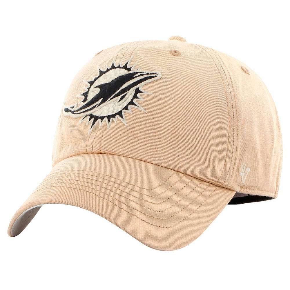 Miami Dolphins '47 Dusted Relaxed Franchise Fitted Hat - Khaki sale