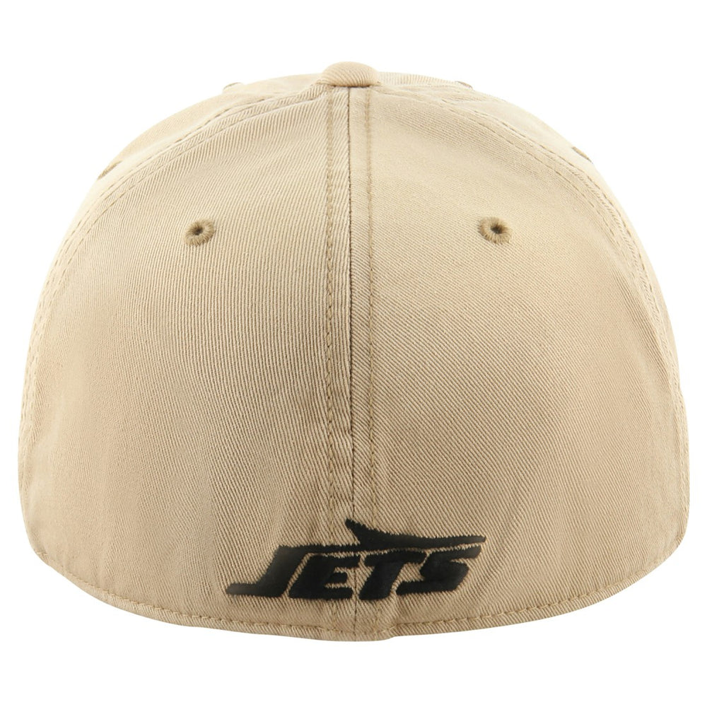 New York Jets '47 Dusted Relaxed Franchise Fitted Hat - Khaki for sale