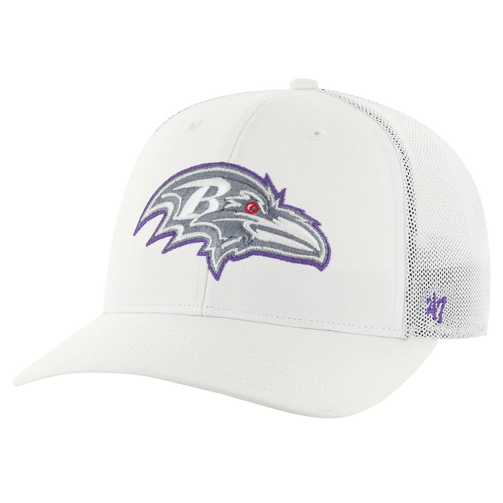 Baltimore Ravens '47 Snowball Trophy Stretch Fit Hat - White on sale