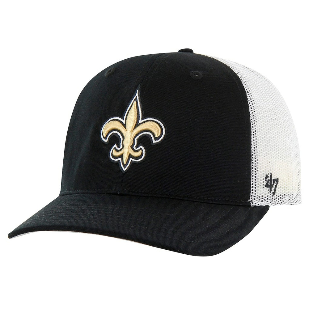 New Orleans Saints '47 Team Unstructured Trucker Adjustable Hat - Black/White online