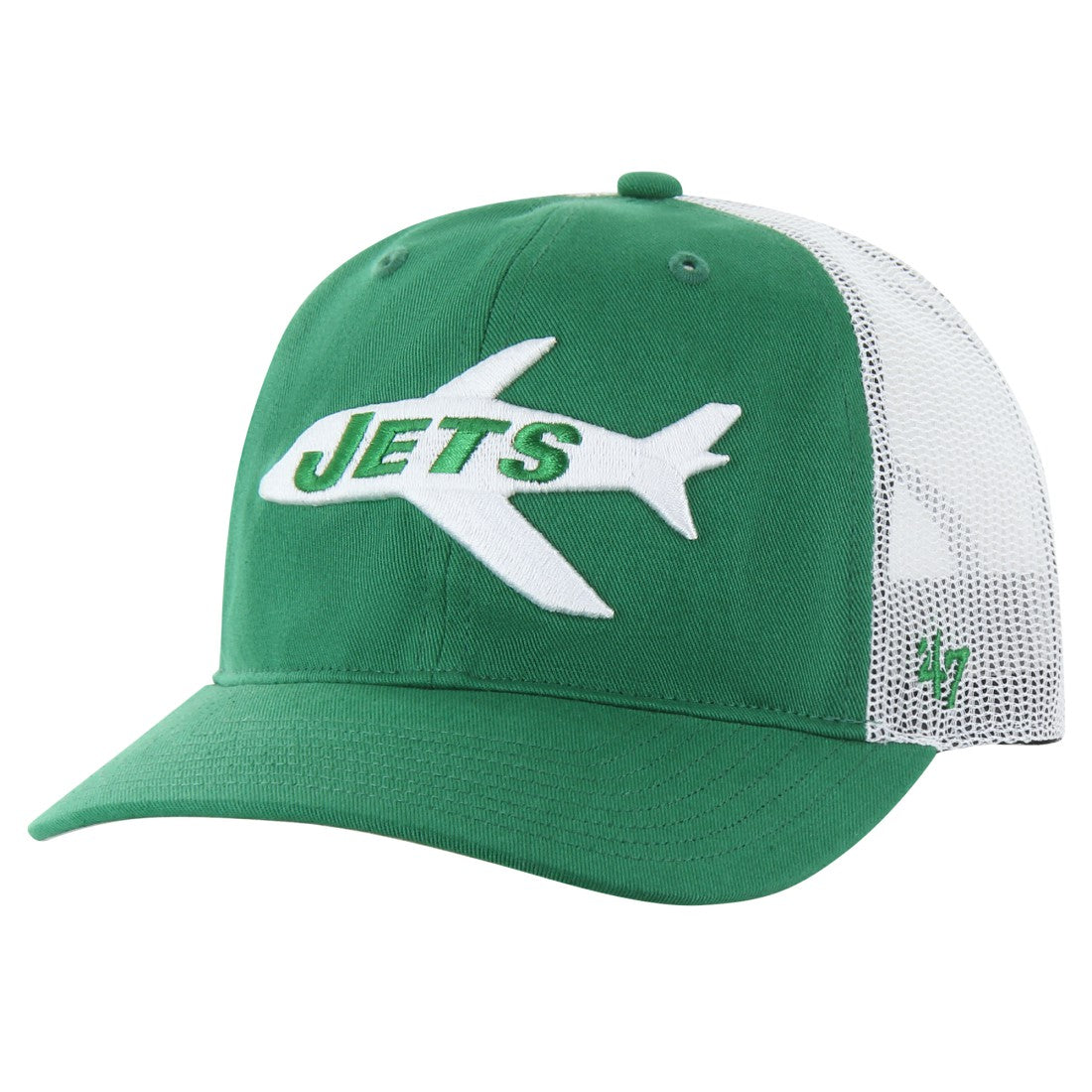 New York Jets '47 Team Unstructured Trucker Adjustable Hat - Kelly Green/White discount