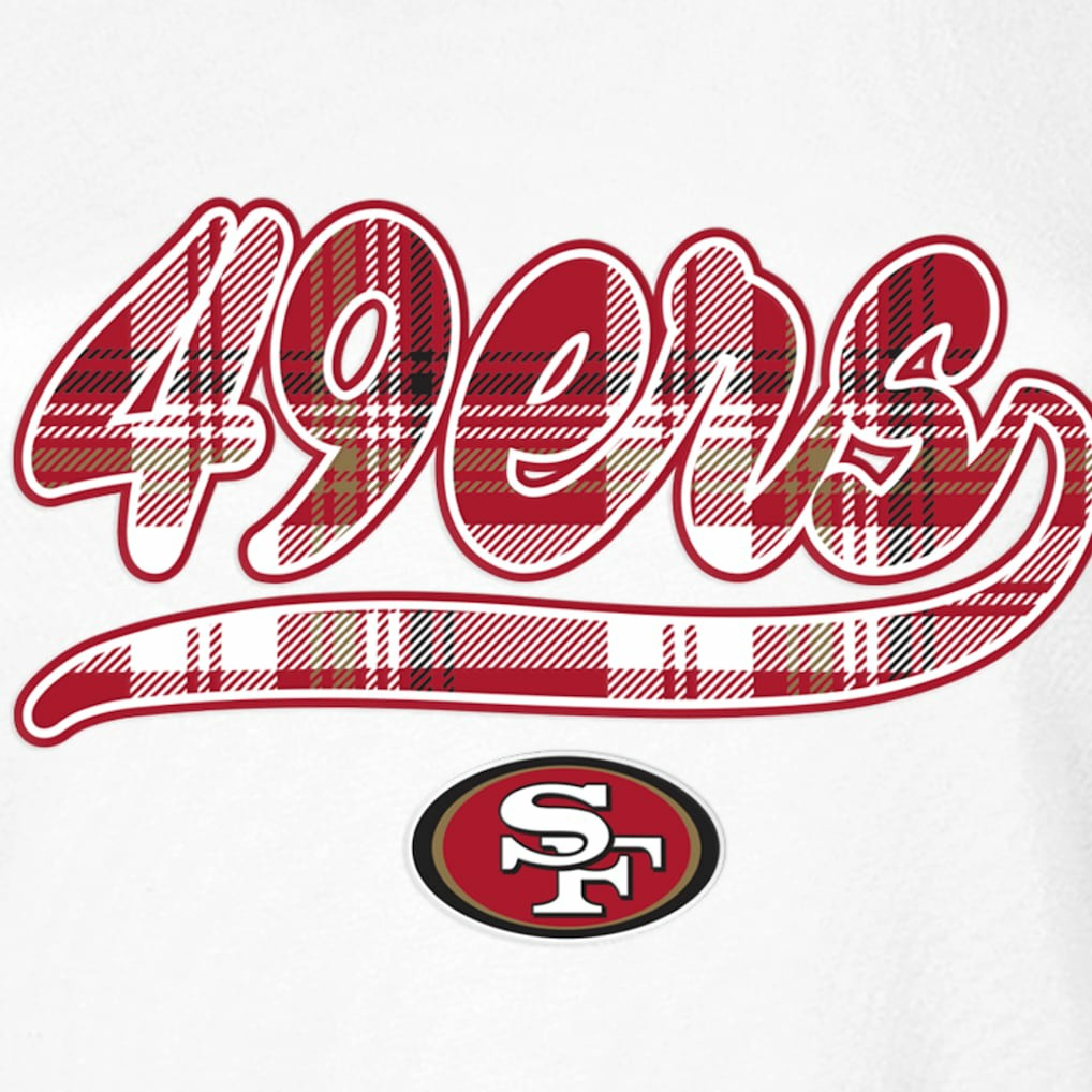 San Francisco 49ers New Era Women's 3rd Down T-Shirt - White/Scarlet online