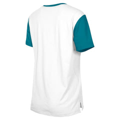 Jacksonville Jaguars New Era Women's 3rd Down T-Shirt - White/Teal online