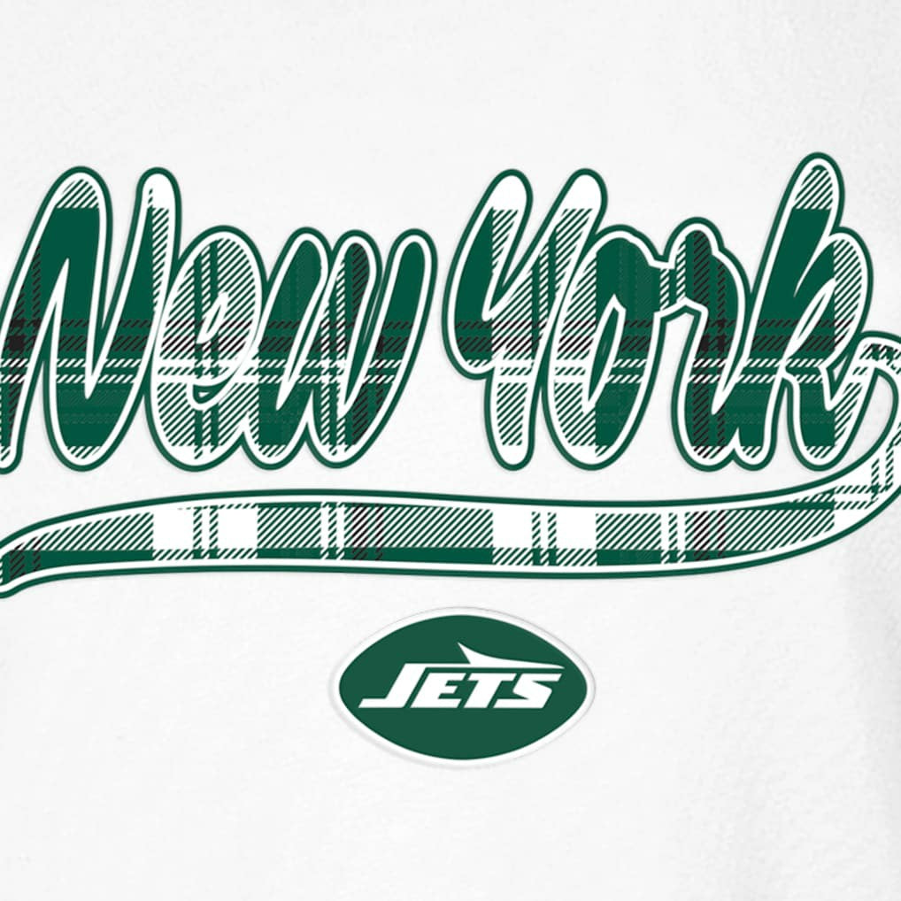New York Jets New Era Women's 3rd Down T-Shirt - White/Green discount