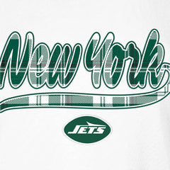 New York Jets New Era Women's 3rd Down T-Shirt - White/Green discount