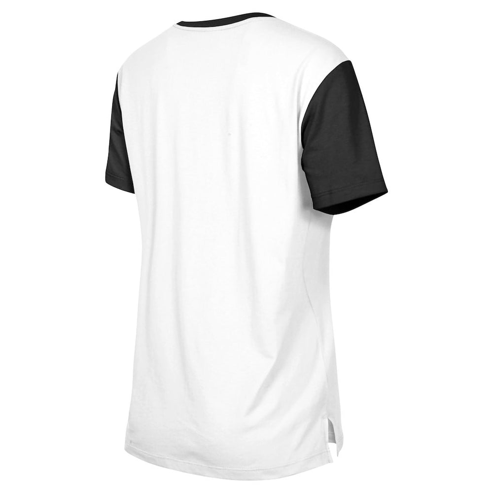Pittsburgh Steelers New Era Women's 3rd Down T-Shirt - White/Black discount