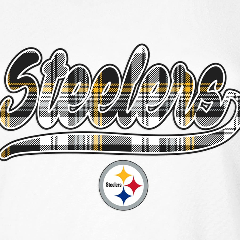 Pittsburgh Steelers New Era Women's 3rd Down T-Shirt - White/Black discount