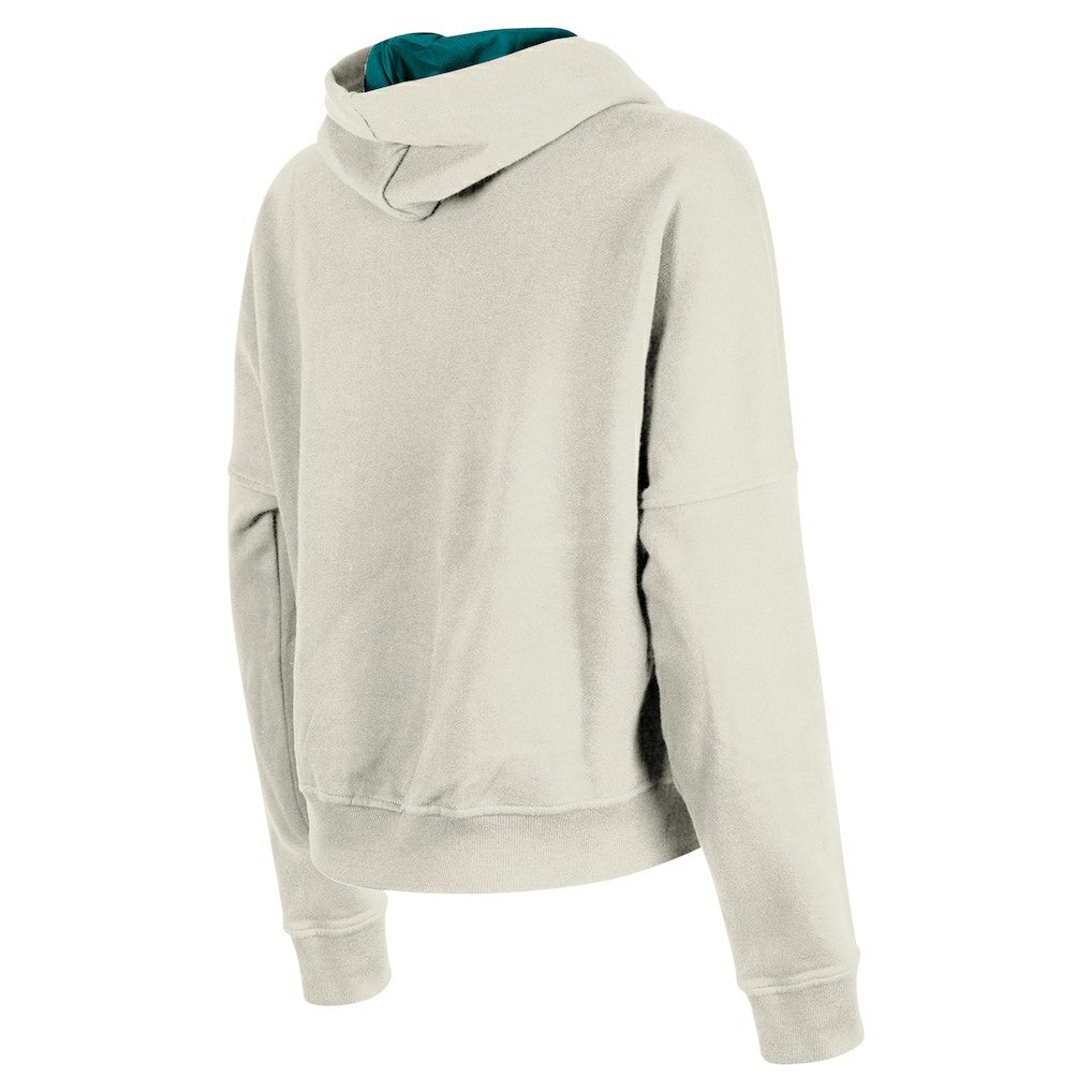 Miami Dolphins New Era Women's 3rd Down Historic Pullover Hoodie - Cream sale