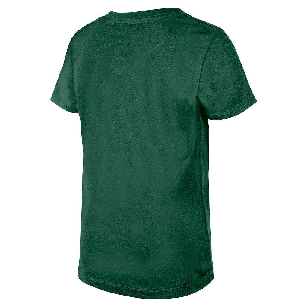 New York Jets New Era Girls Youth Flip Sequin V-Neck T-Shirt - Green online