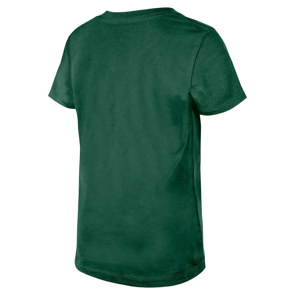 New York Jets New Era Girls Youth Flip Sequin V-Neck T-Shirt - Green online
