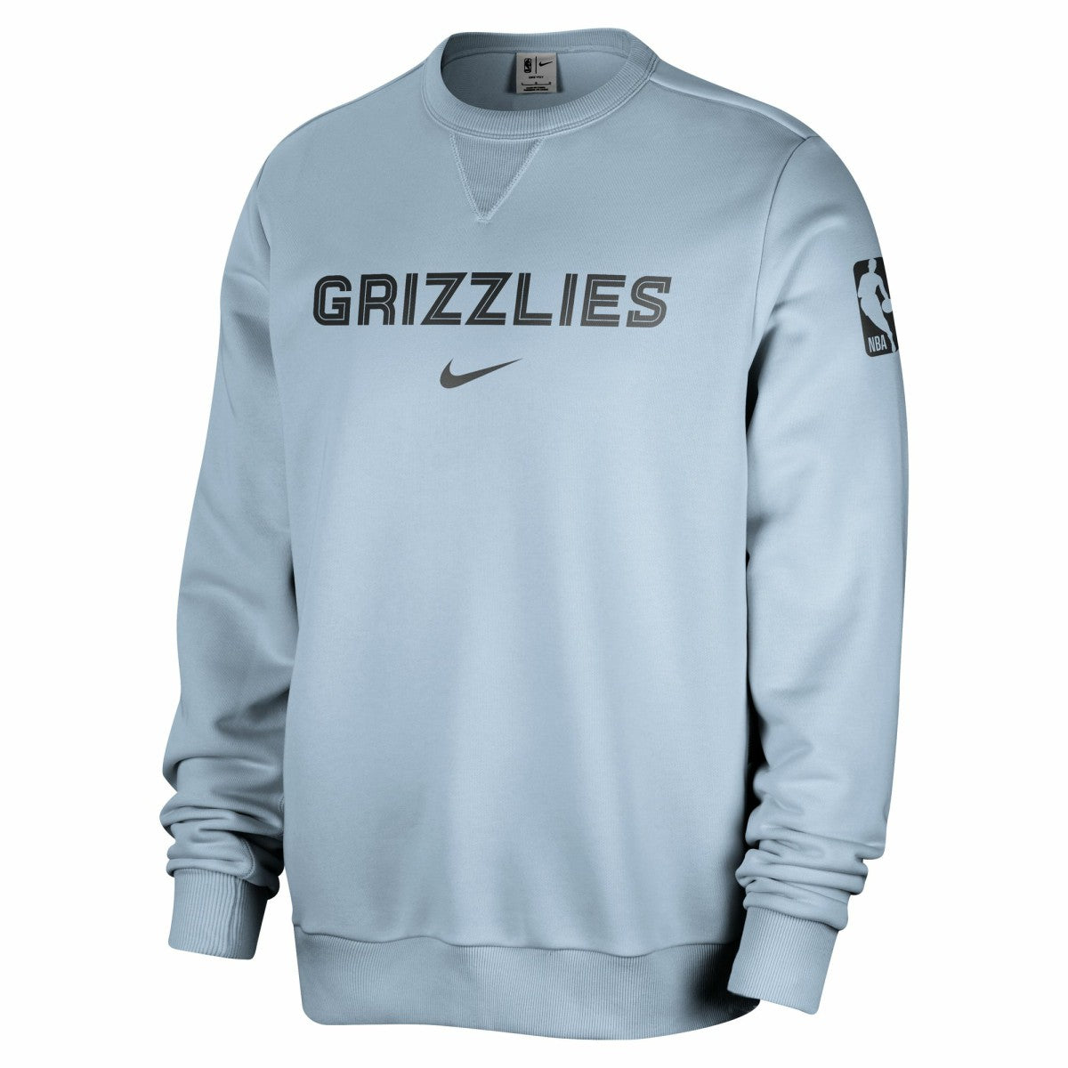 Memphis Grizzlies Courtside Standard Issue Performance Pullover Sweatshirt - Light Blue | Nike cheap