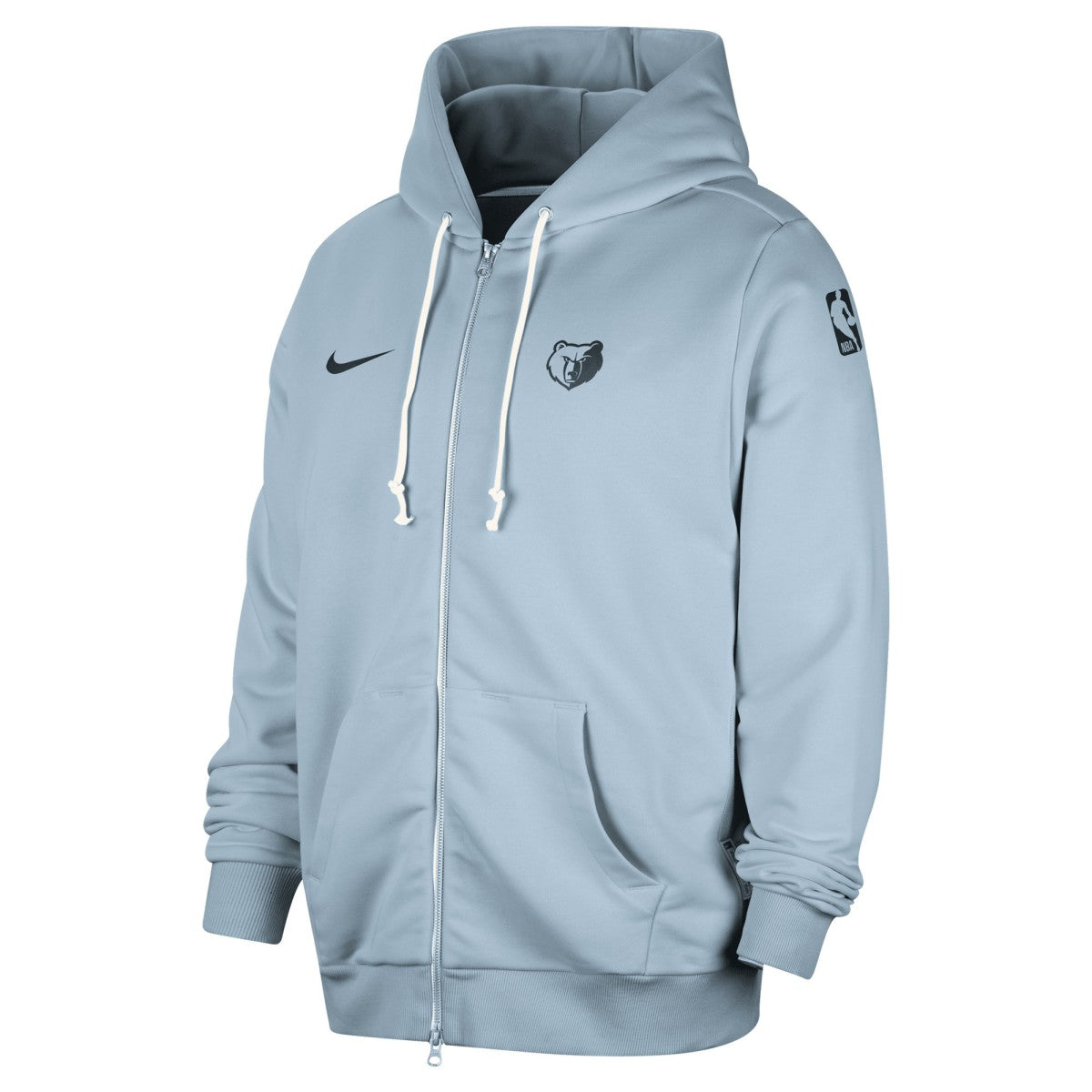Memphis Grizzlies Authentic Standard Issue Full-Zip Hoodie Jacket - Light Blue | Nike on sale