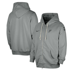 San Antonio Spurs Authentic Standard Issue Full-Zip Hoodie Jacket - Gray | Nike outlet