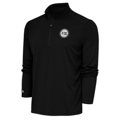 Detroit Pistons Antigua Metallic Logo Tribute Quarter-Zip Pullover sale - Black discount