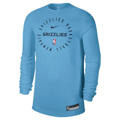 Memphis Grizzlies 2024/25 Legend On-Court Practice Long Sleeve T-Shirt - Light Blue | Nike for sale