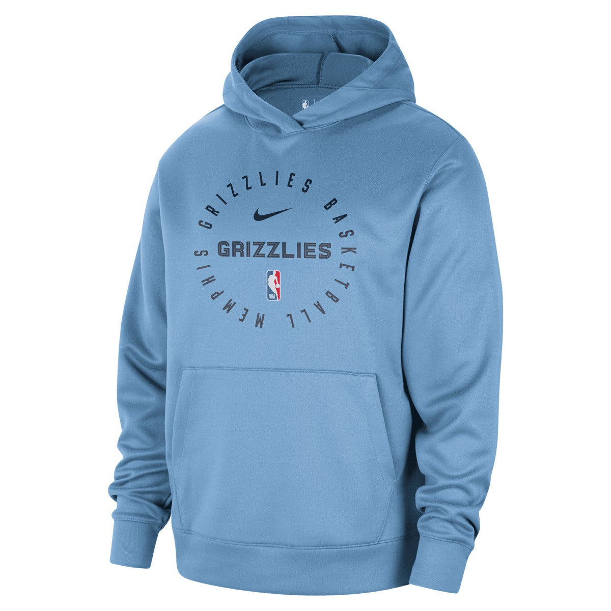 Memphis Grizzlies 2024/25 Spotlight On-Court Practice Performance Pullover Hoodie - Light Blue | Nike cheap