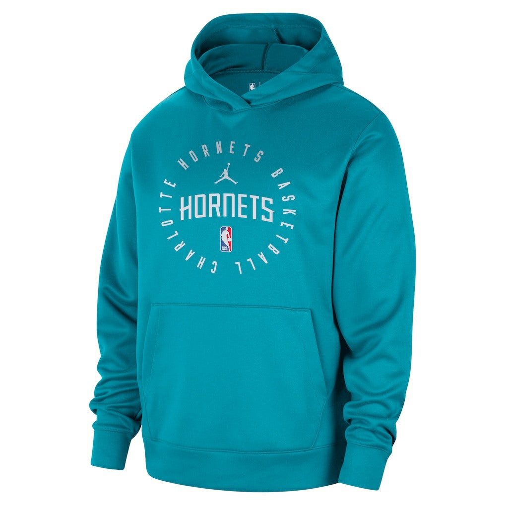 Charlotte Hornets Jordan Brand 2024/25 Spotlight On-Court Practice Performance Pullover Hoodie - Teal cheap