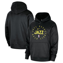 Utah Jazz 2024/25 Spotlight On-Court Practice Performance Pullover Hoodie - Black | Nike for sale