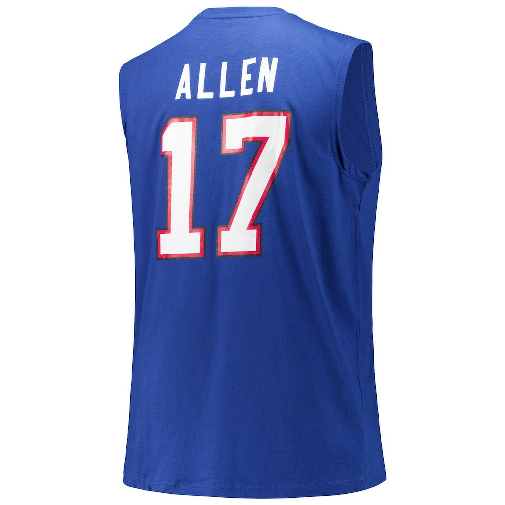 Josh Allen Buffalo Bills Big & Tall Muscle Tank Top - Royal sale