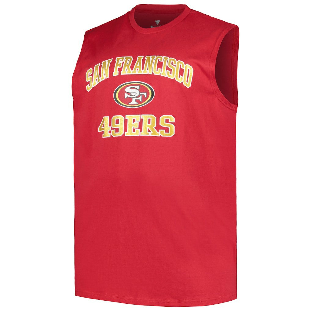 Christian McCaffrey San Francisco 49ers Big & Tall Muscle Tank Top - Scarlet cheap