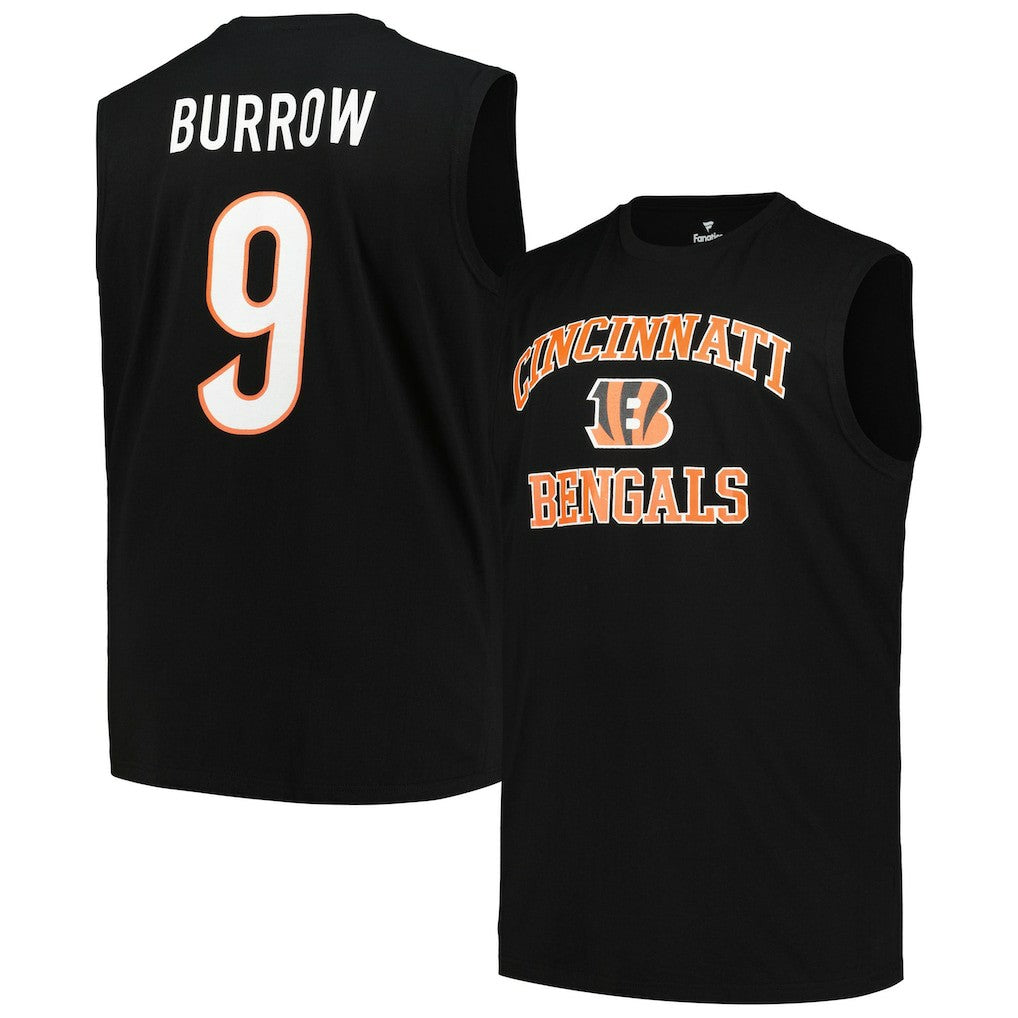 Joe Burrow Cincinnati Bengals Big & Tall Muscle Tank Top - Black discount