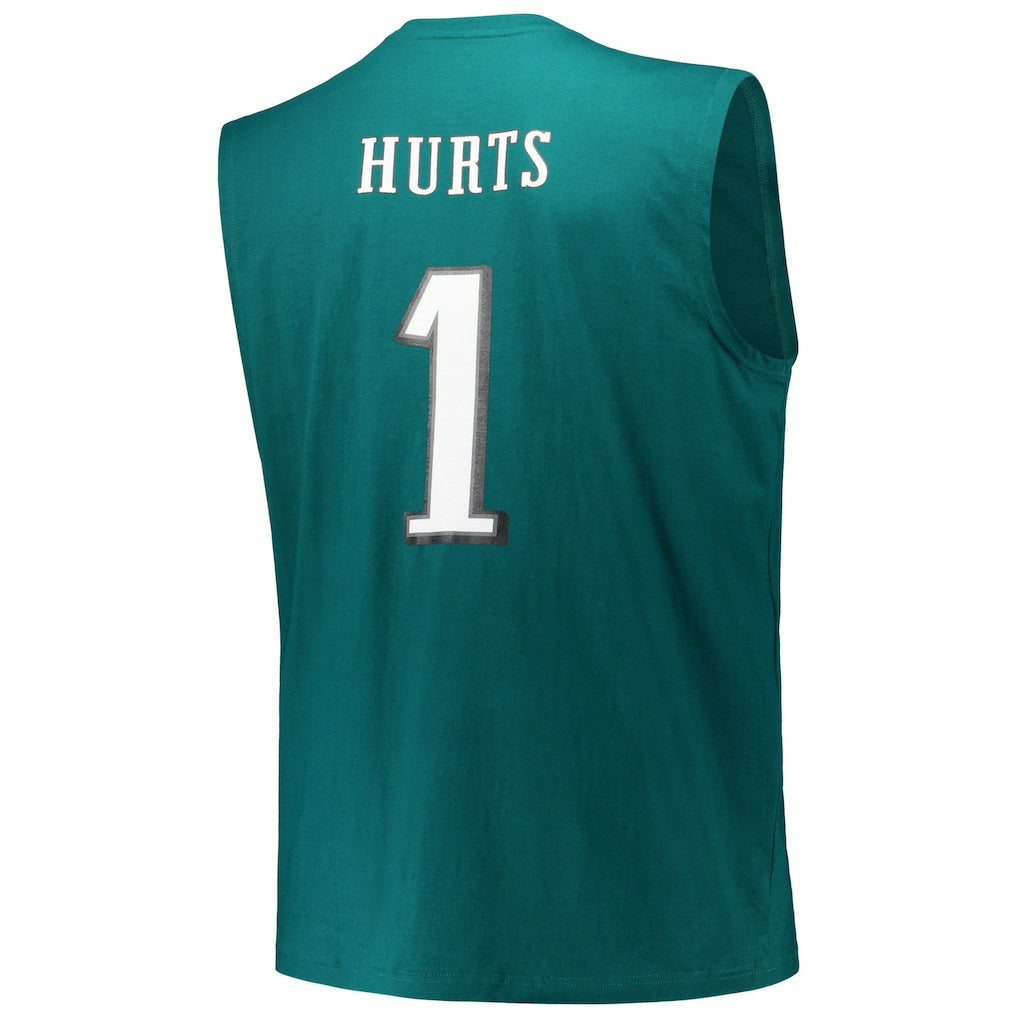Jalen Hurts Philadelphia Eagles Big & Tall Muscle Tank Top - Midnight Green discount