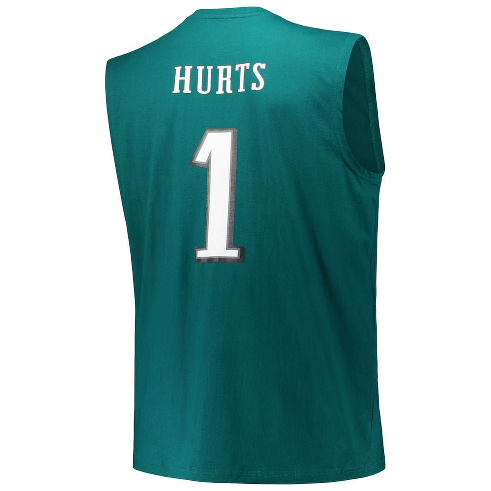 Jalen Hurts Philadelphia Eagles Big & Tall Muscle Tank Top - Midnight Green discount