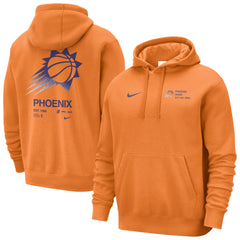 Phoenix Suns Courtside Club Pullover Hoodie - Orange | Nike outlet