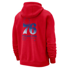 Philadelphia 76ers Courtside Club Pullover Hoodie - Red | Nike discount