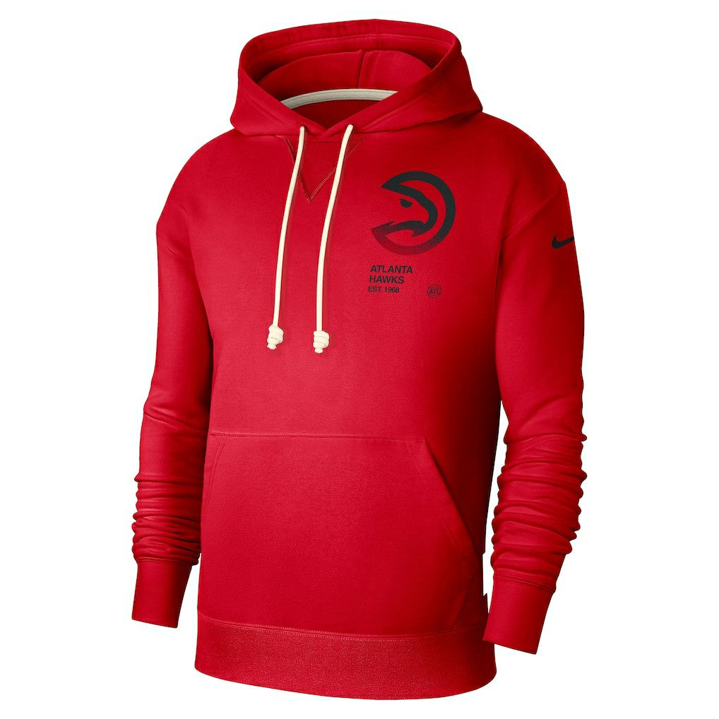 Atlanta Hawks Courtside Standard Issue Premium Performance Pullover Hoodie - Red | Nike on sale