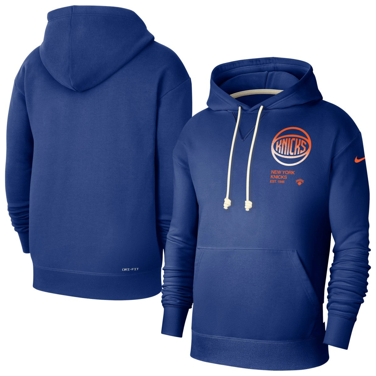New York Knicks Courtside Standard Issue Premium Performance Pullover Hoodie - Blue | Nike on sale