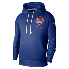 New York Knicks Courtside Standard Issue Premium Performance Pullover Hoodie - Blue | Nike on sale