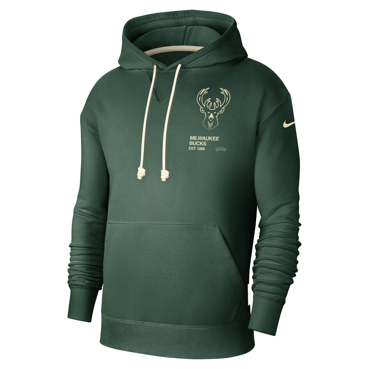 Milwaukee Bucks Courtside Standard Issue Premium Performance Pullover Hoodie - Hunter Green | Nike on sale