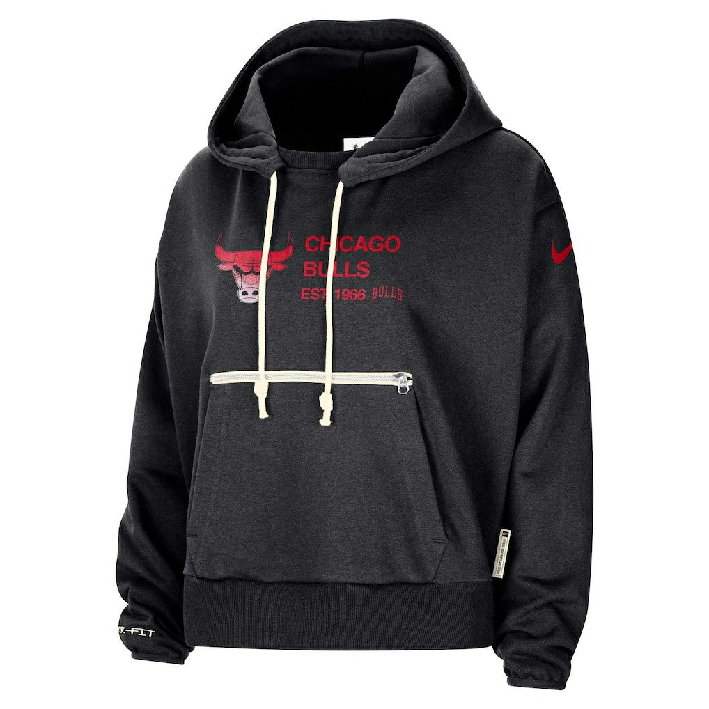 Chicago Bulls Women's Courtside Standard Issue Performance Pullover Hoodie - Black | Nike online