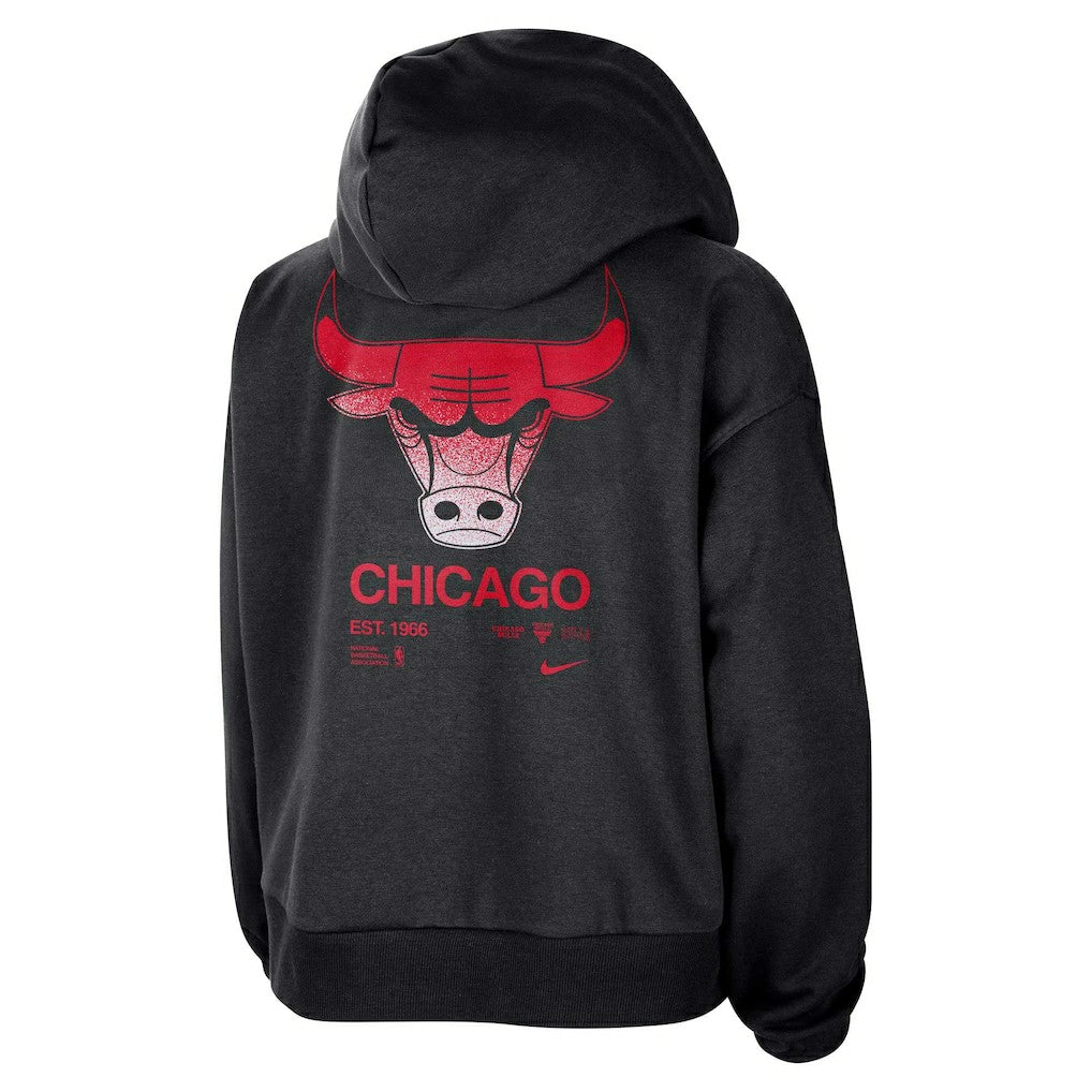 Chicago Bulls Women's Courtside Standard Issue Performance Pullover Hoodie - Black | Nike online