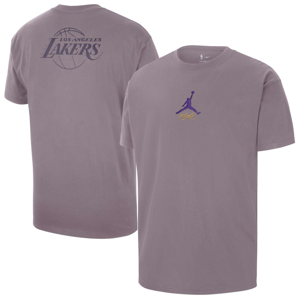 Los Angeles Lakers Jordan Brand Statement Edition Jumpman Flight Heavyweight T-Shirt - Purple online
