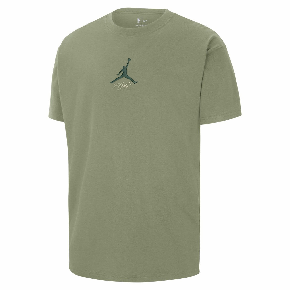 Milwaukee Bucks Jordan Brand Statement Edition Jumpman Flight Heavyweight T-Shirt - Green on sale
