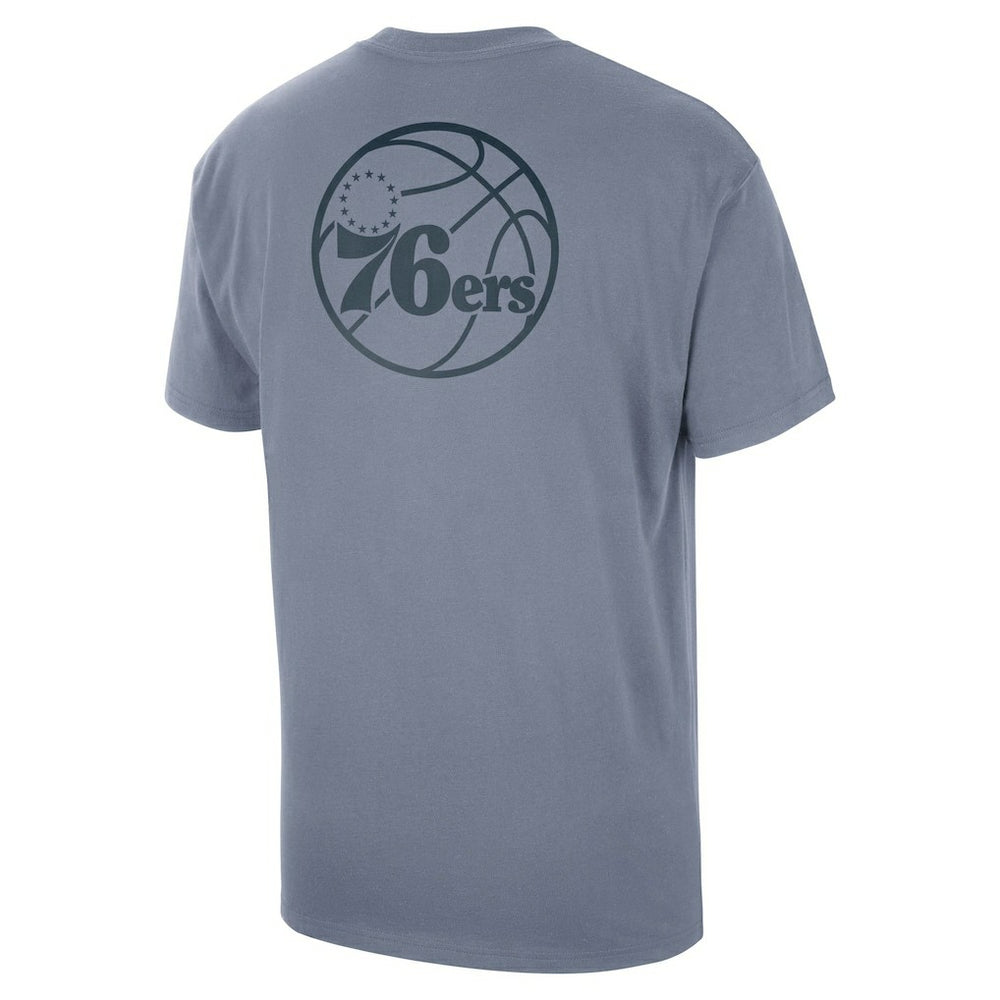 Philadelphia 76ers Jordan Brand Statement Edition Jumpman Flight Heavyweight T-Shirt - Blue for sale