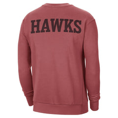 Atlanta Hawks Jordan Brand Courtside Statement Edition Heavyweight Pullover Sweatshirt - Red shop