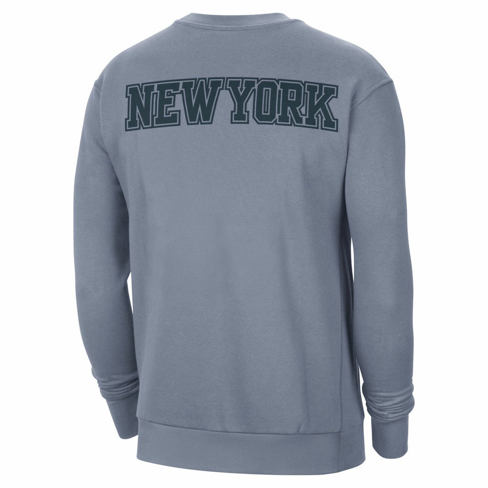 New York Knicks Jordan Brand Courtside Statement Edition Heavyweight Pullover Sweatshirt - Blue discount