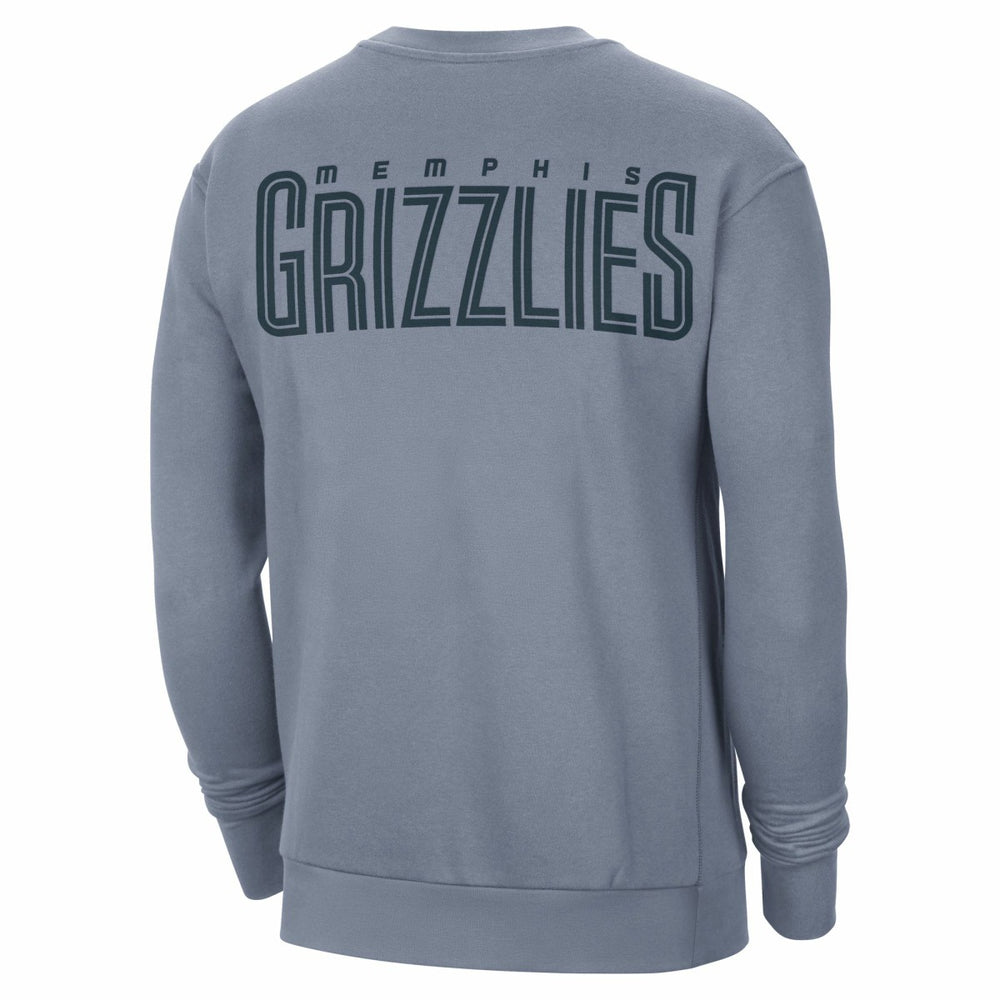 Memphis Grizzlies Jordan Brand Courtside Statement Edition Heavyweight Pullover Sweatshirt - Blue sale