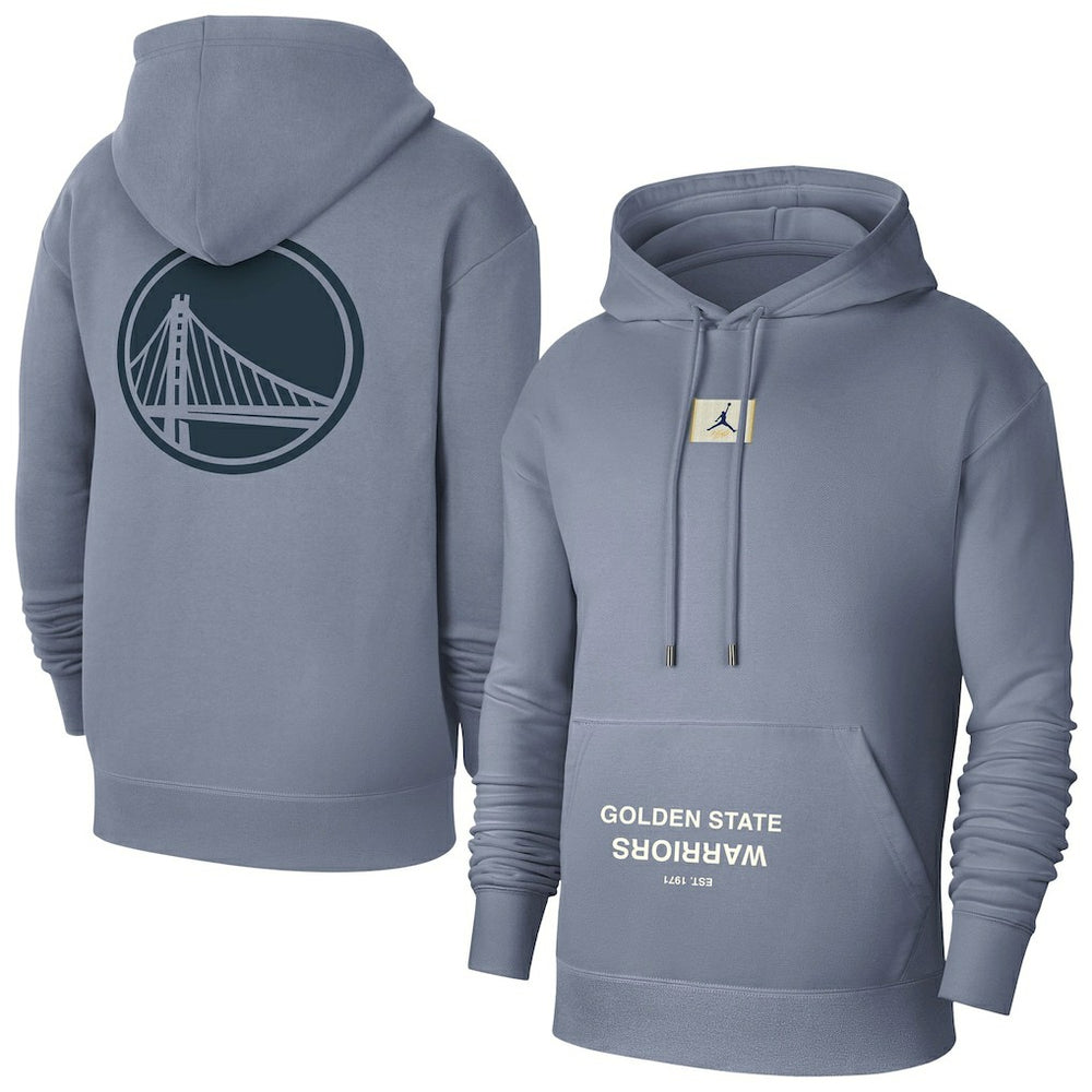 Golden State Warriors Jordan Brand Courtside Statement Edition Pullover Hoodie sale - Gray discount