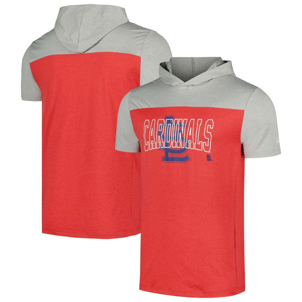 St. Louis Cardinals Active Brushed Hoodie T-Shirt - Red | New Era