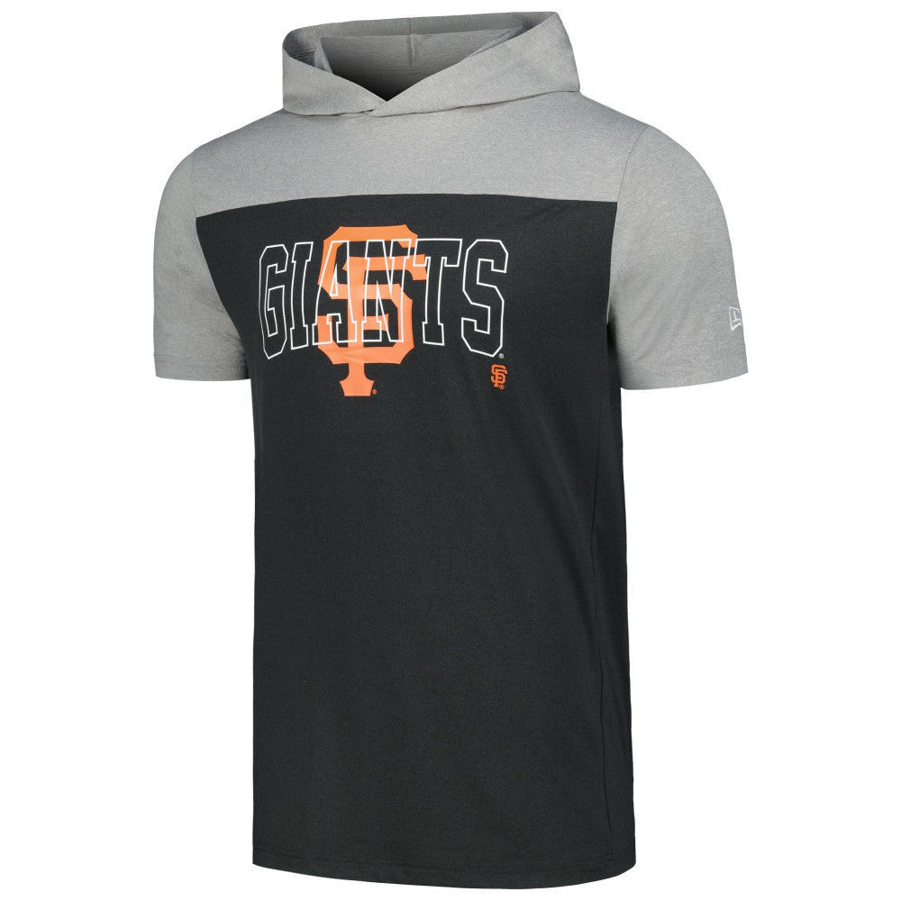 San Francisco Giants Active Brushed Hoodie T-Shirt - Black | New Era