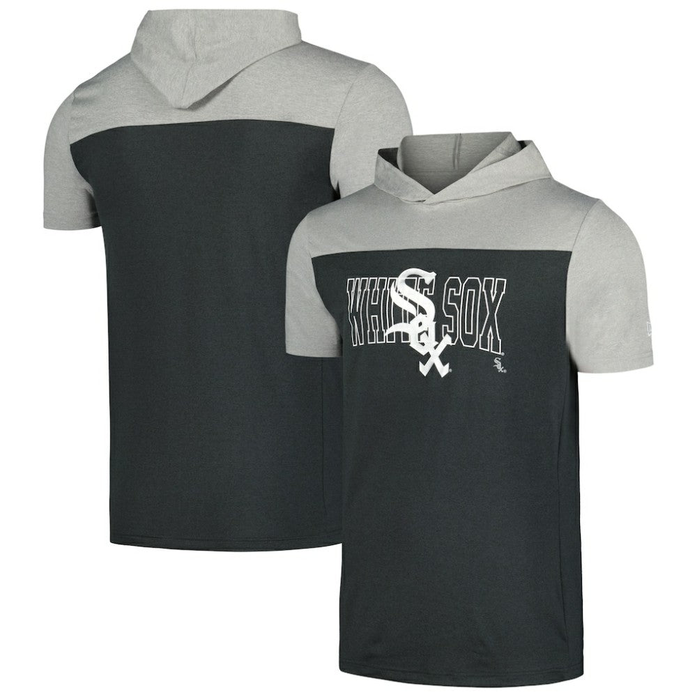 Chicago White Sox Active Brushed Hoodie T-Shirt - Black | New Era