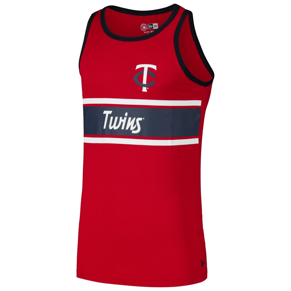 Minnesota Twins Jersey Ringer Tank Top - Red | New Era