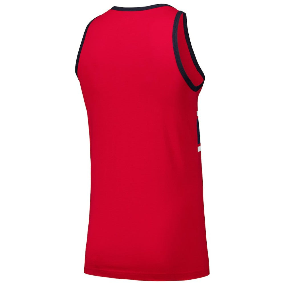 Atlanta Braves Jersey Ringer Tank Top - Red | New Era